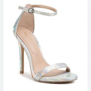Aldo Holographic Ankle Strap heels 7.5
